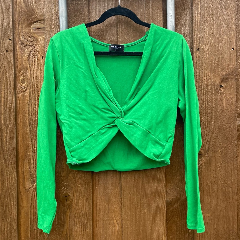 REBDOLLS Emerald Green Crop Top 1X